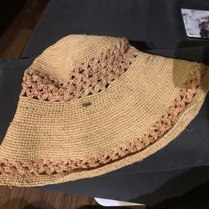 One straw hat and one wool hat